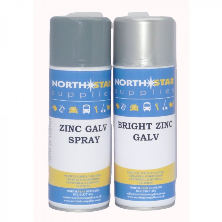 Bright Zinc Galvanising Spray 400ml - North Star Supplies